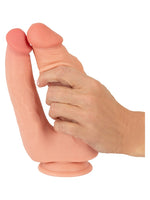 Nature Skin Bendable Double Penetrator – hånd rundt den tykkeste dildoen