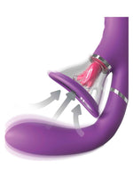 Fantasy For Her - Slikkemaskin og G-punktvibrator i bruk som viser bevegelig slikkefunksjon
