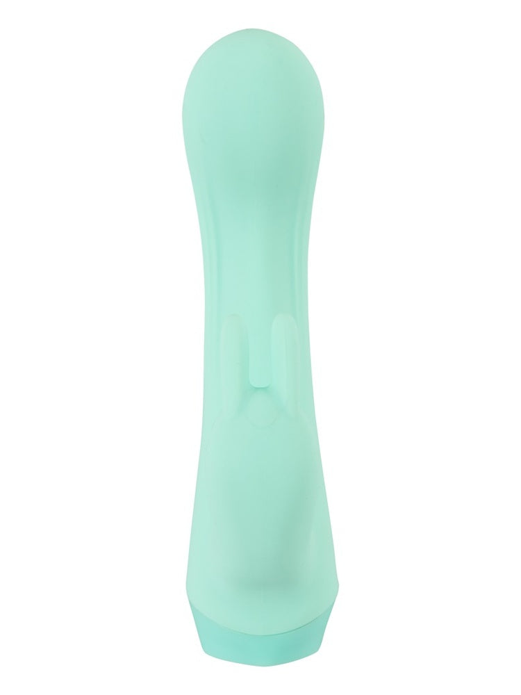 Rabbit vibrator sett bakfra med enkel og ergonomisk utforming