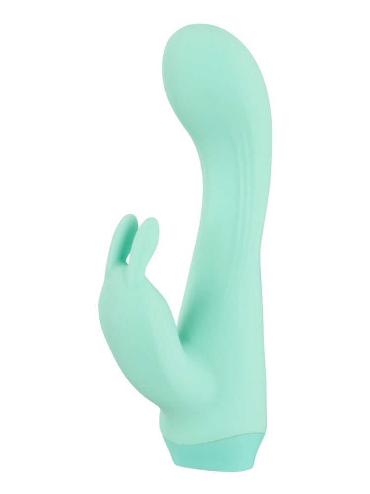 Sideprofil av fleksibel rabbit vibrator som følger kroppens naturlige kurver