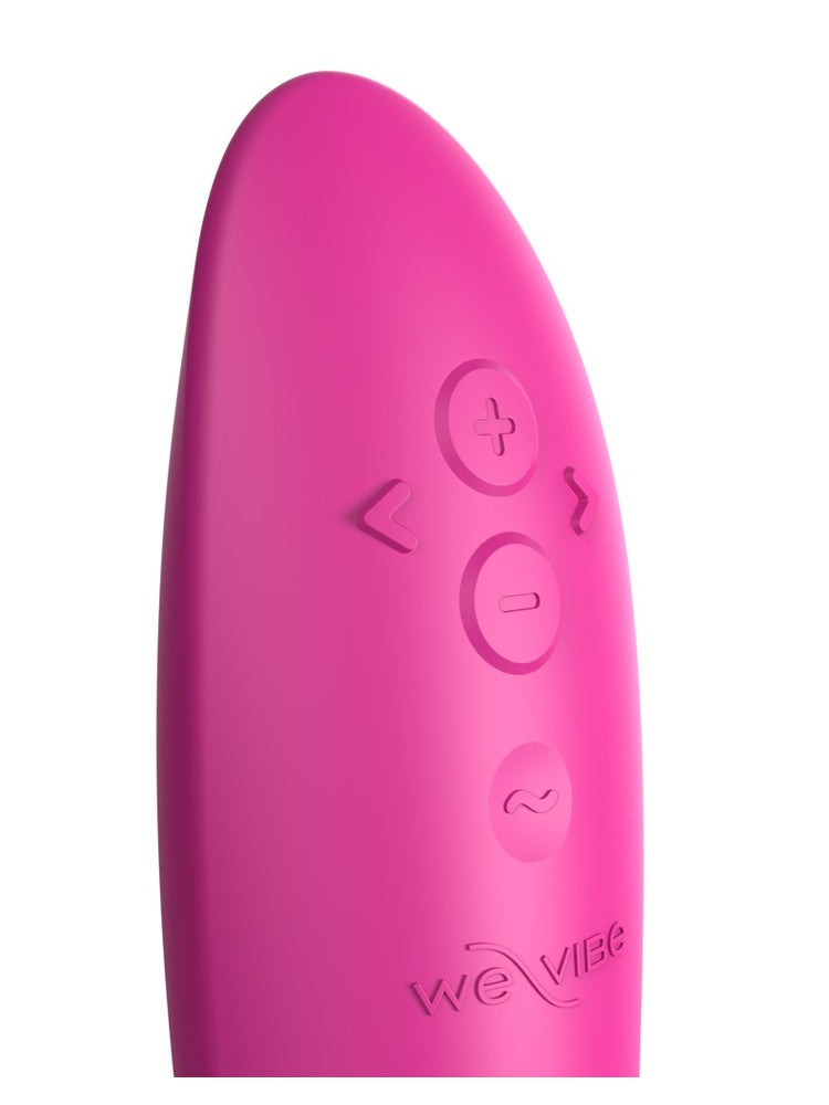Nærbilde av kontrollknapper på We-Vibe vibrator med intuitiv styring