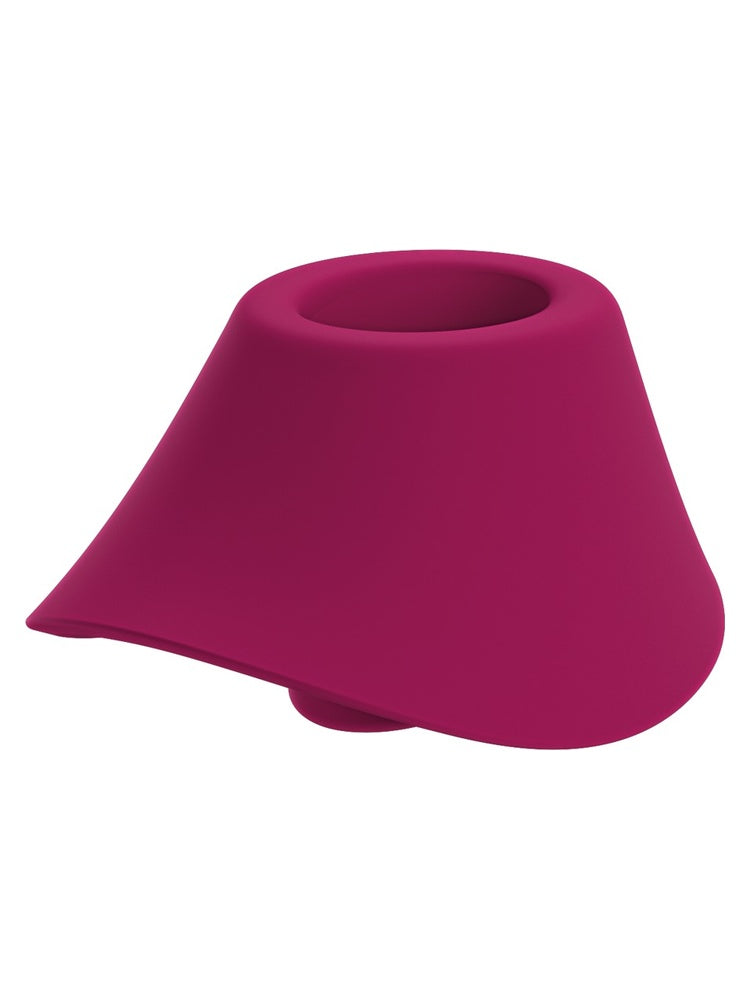 Utskiftbart sugehode til Womanizer Blend i vibrant pink, sett fra skrå vinkel