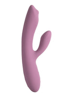 Sideprofil av fleksibel rabbit vibrator som tilpasser seg kroppen for presis stimulering