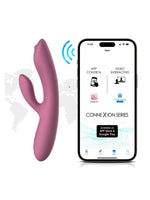 Appstyrt rabbit vibrator med mobilkontroll for fjernstyring og interaktive funksjoner