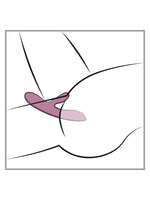 Illustrasjon som viser hvordan rabbit vibrator stimulerer både G-punkt og klitoris