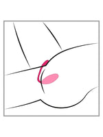 Illustrasjon i anatomisk tverrsnitt som viser bruk av Lovense Lush 3.