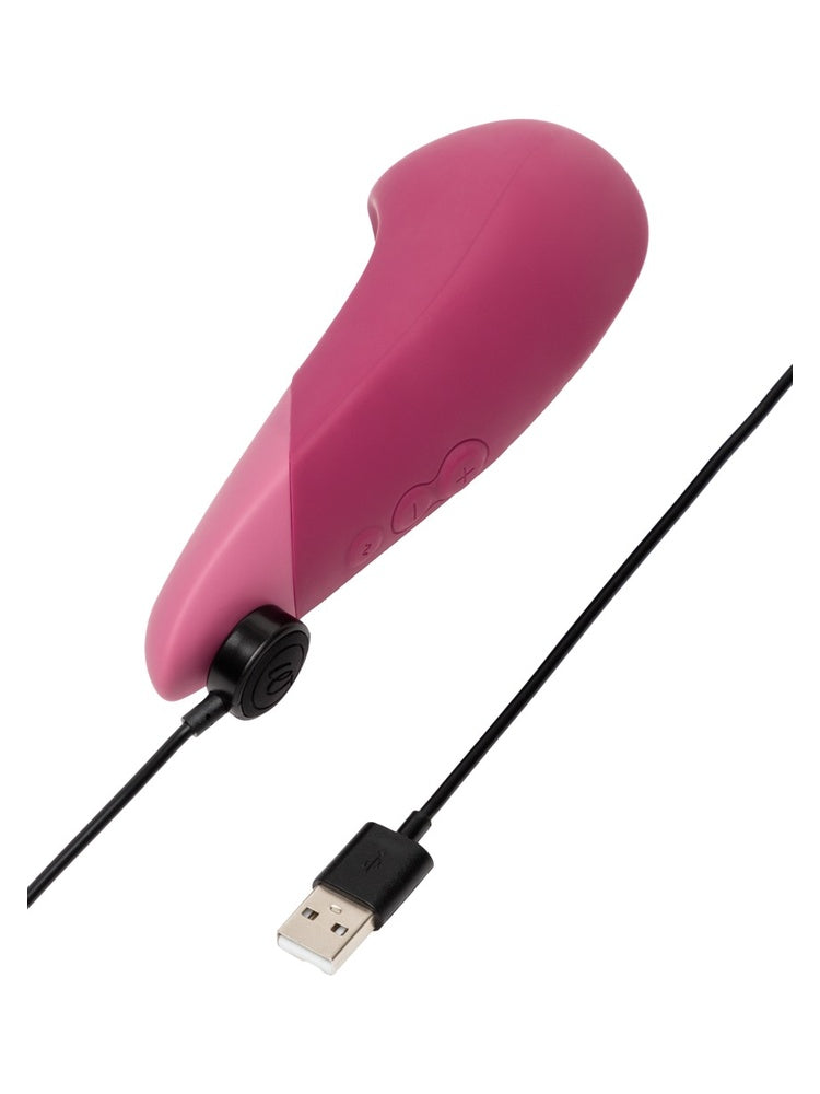 Womanizer Vibe klitorisstimulator med magnetisk ladekabel og USB-tilkobling