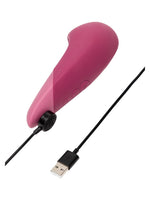 Womanizer Vibe klitorisstimulator med magnetisk ladekabel og USB-tilkobling