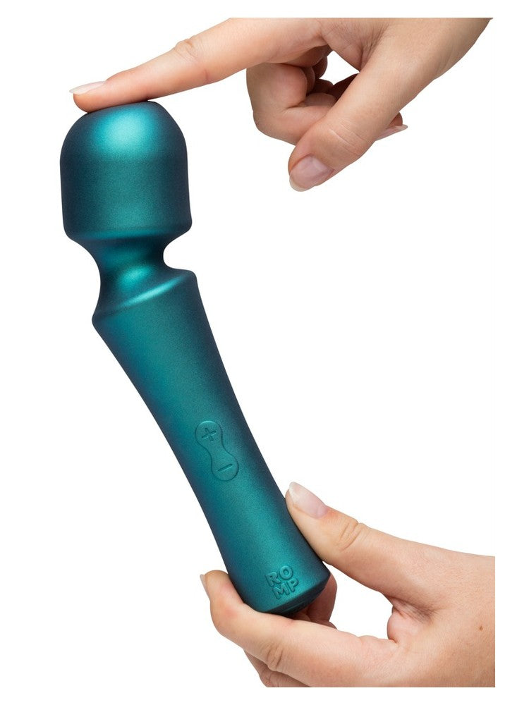 ROMP Presto – finger trykker på det myke massasjehodet