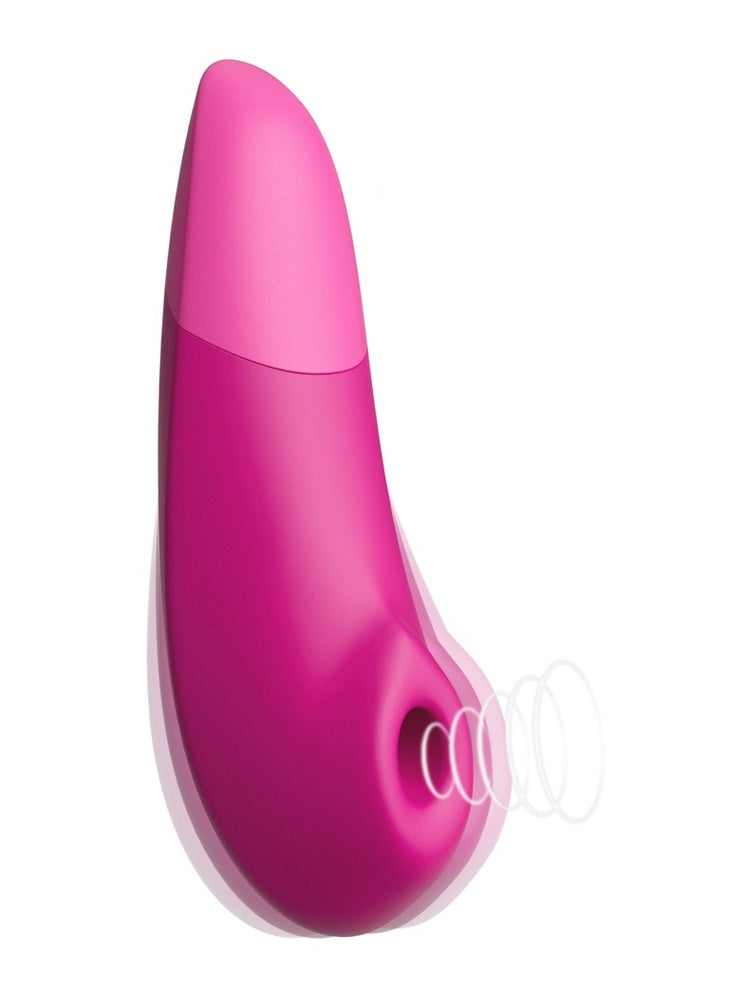 Illustrasjon som viser Pleasure Air-stimulering fra stimulatorhodet.