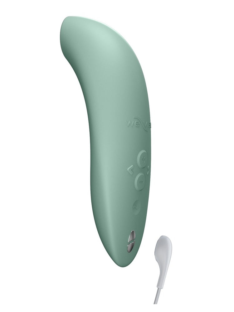 We-Vibe Melt 2 med magnetisk ladekabel tilkoblet.