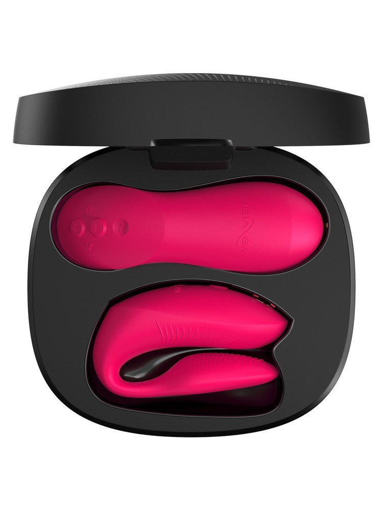 We-Vibe Chorus Pro Rosa – vibrator og fjernkontroll i åpent ladeetui