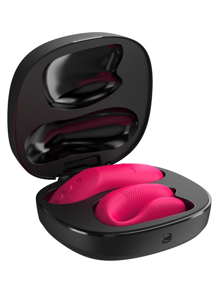 We-Vibe Chorus Pro Rosa – ladeetuiet sett på skrå med vibrator og fjernkontroll