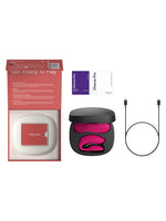 We-Vibe Chorus Pro Rosa – innhold i esken: vibrator, fjernkontroll, ladeetui, USB-kabel og veiledning