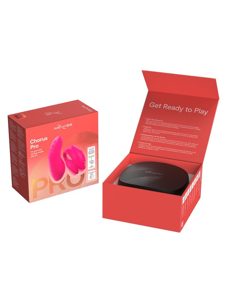 We-Vibe Chorus Pro Rosa – åpnet eske med ladeetui