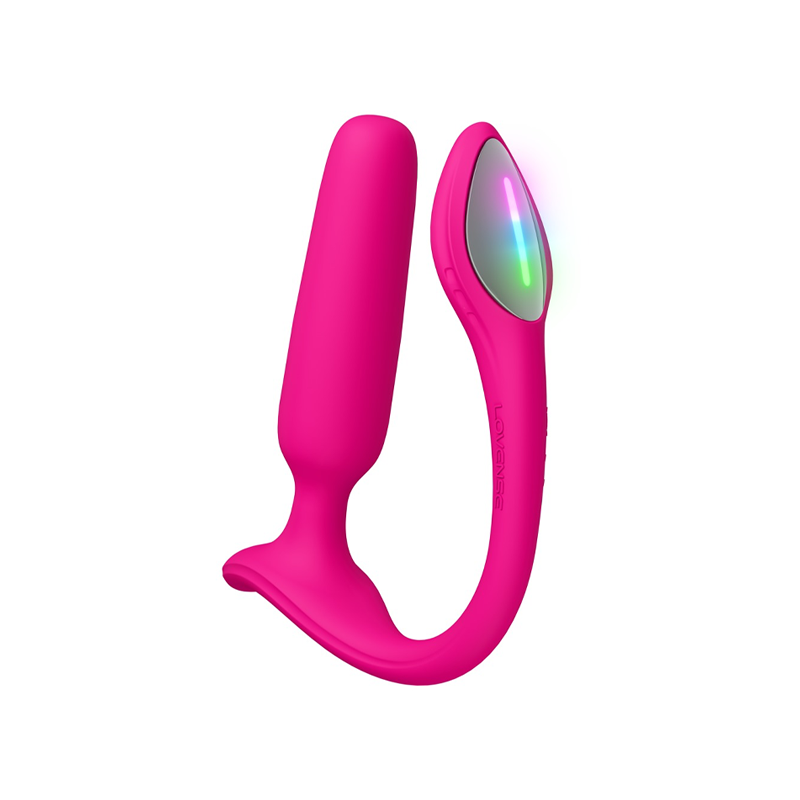 Rosa trådløs sexleketøy med LED-lys, ergonomisk utformet for kvinner og par