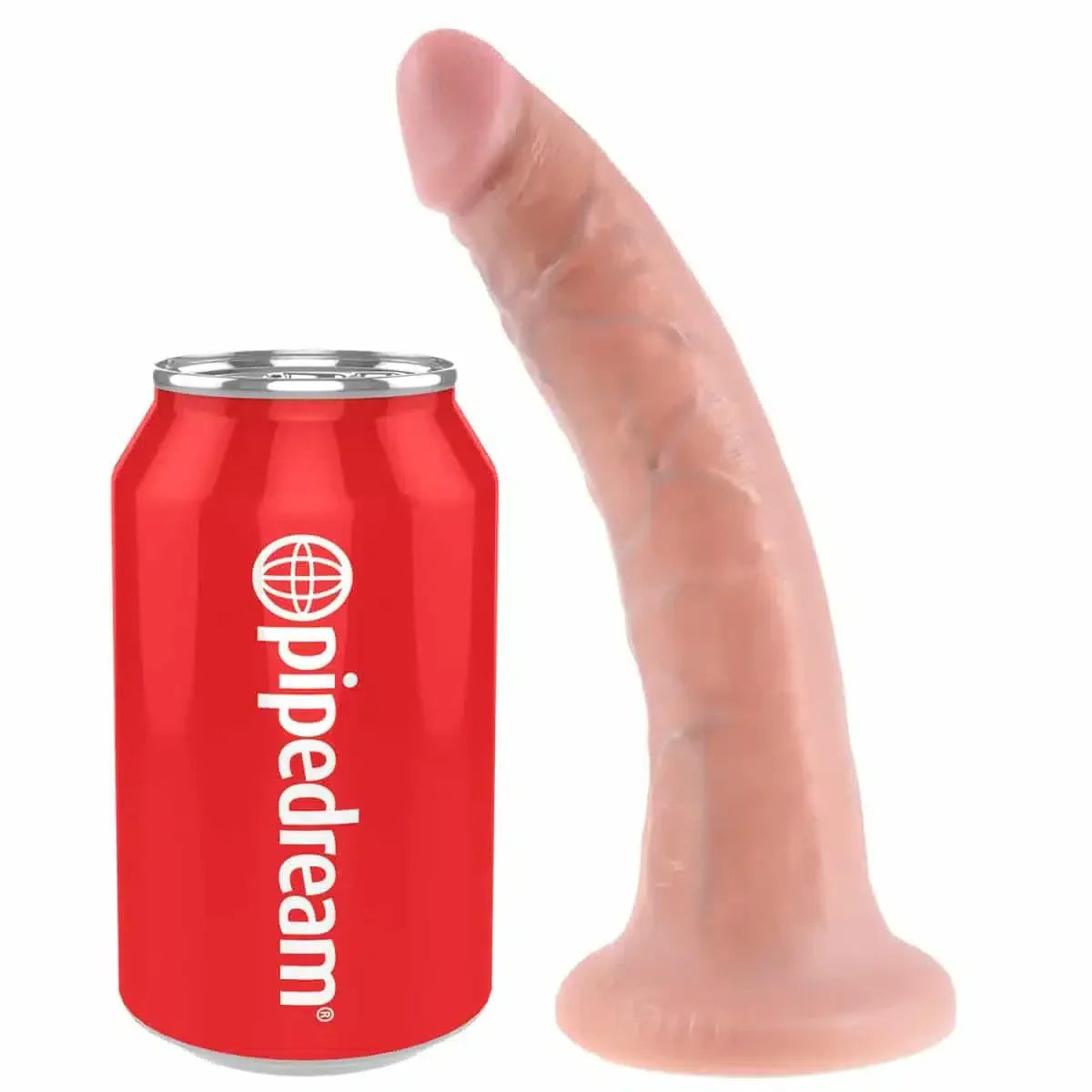 King Cock - Realistisk dildo 18 cm med sugekopp. Passer alle strap-on seler