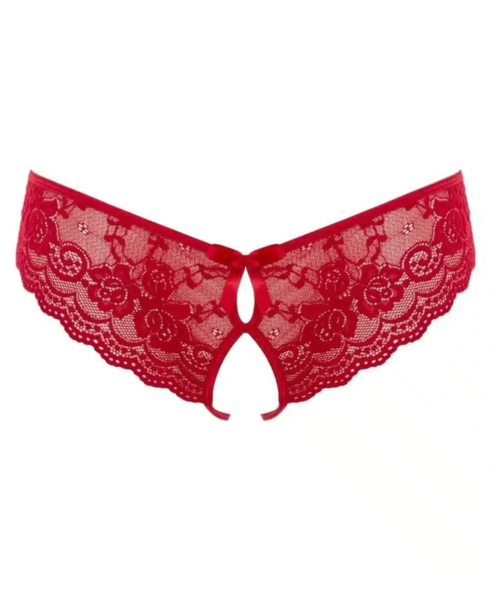 Cottelli Collection - Blondehipster Med Utskjæring Rød