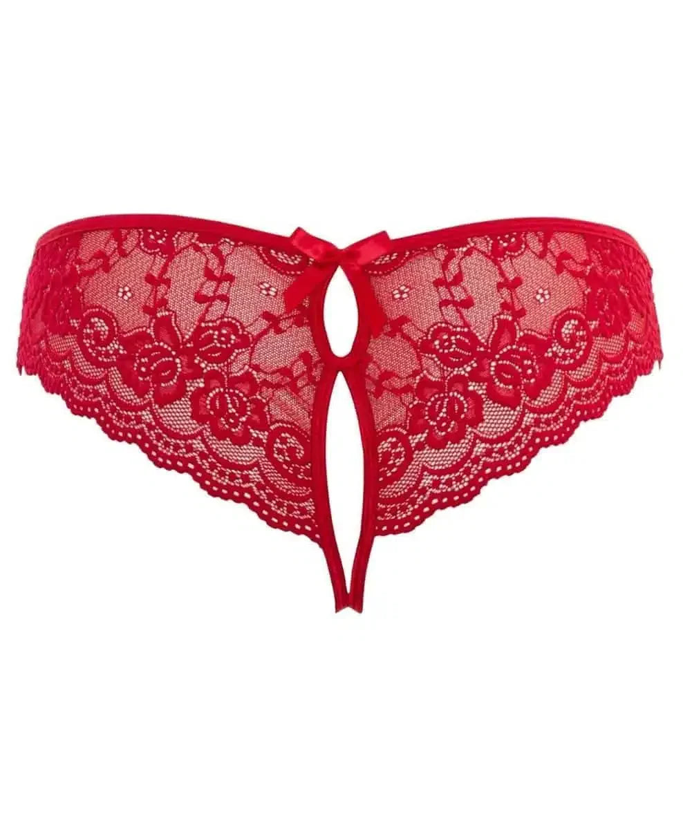 Cottelli Collection - Blondehipster Med Utskjæring Rød