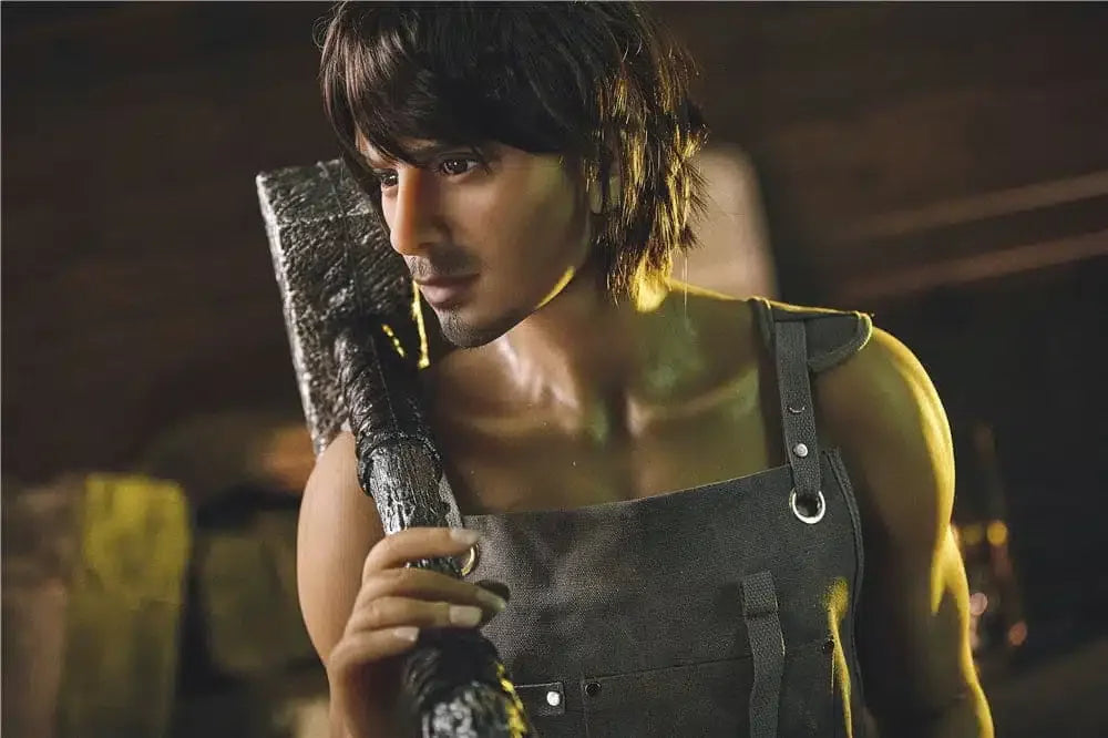 Filip. Realistisk mannlig sexdukke i silikon. 162 cm høy og veier 38 kg.