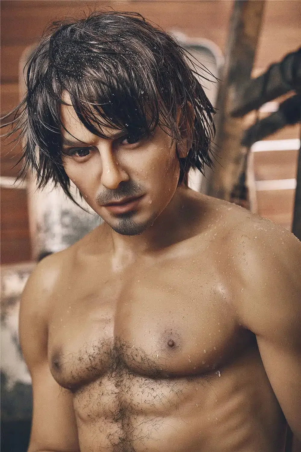 Filip. Realistisk mannlig sexdukke i silikon. 162 cm høy og veier 38 kg.