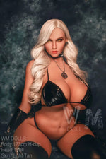 Samantha. Realistisk sexdukke. 173 cm høy og veier 45 kg. Komplett med lyd og varmeutstyr. Flere tilpasninger. Oral, vaginal og anal åpning.