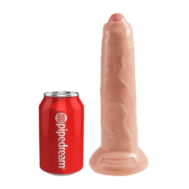 King Cock - Uncut Dildo Med Forhud 23cm