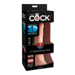 King Cock Plus - Triple Density Dildo Lys 18cm