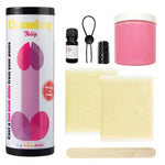 Cloneboy Tulip pink penis casting kit with molding materials, accessories, and instructions.