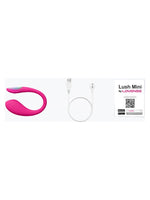Lovense Lush Mini med komplett innhold: vibrator, USB-ladekabel og bruksanvisning