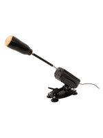 The Banger RC sexmaskin med masturbator (stroker) montert oppover. Viser at enheten kan brukes med ulike tilbehør.