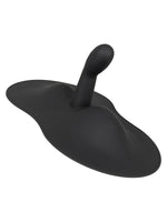 Vibepad 3 sett fra siden i lav vinkel, som viser profilen på den buede G-punktstimulatoren.