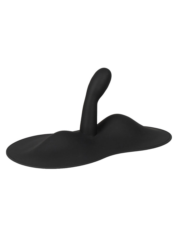 Vibepad 3 sett fra siden, med slank profil, fleksibel base og buet stimulator.