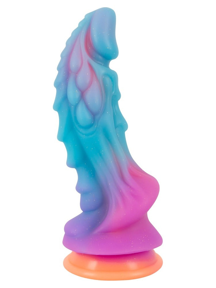 Beasty Cocks Mystic Dragon – fantasidildo med drageskjell-tekstur, sett fra siden