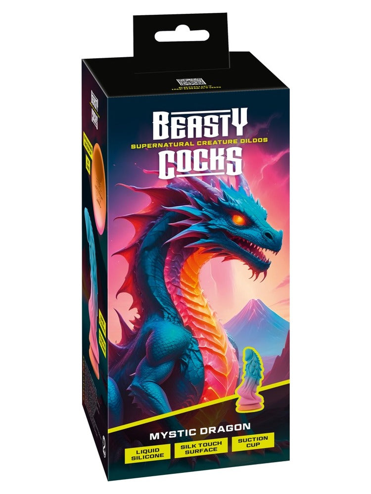 Beasty Cocks Mystic Dragon – fantasidildo i originalemballasje, forside