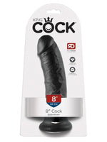 King Cock 20 cm Sort – realistisk dildo i originalemballasje