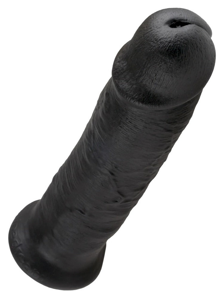 King Cock 25 cm Sort – realistisk dildo med detaljert hode og årer