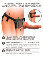 King Cock Elite Body Dock strap-on-sett – kraftige stropper, polstret plate og sugedokk