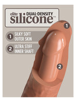 King Cock Elite Body Dock strap-on-sett – dual density: myk ytre hud og fast indre kjerne i silikon
