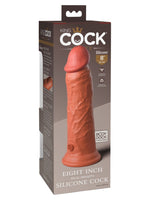 King Cock Elite 20 cm Tan – silikondildo i originalemballasje, sett fra siden