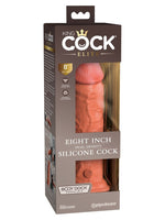 King Cock Elite 20 cm Tan – silikondildo i originalemballasje, sett forfra