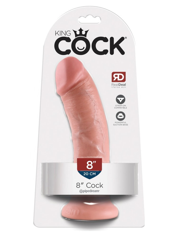 King Cock 8" – realistisk dildo i originalemballasje
