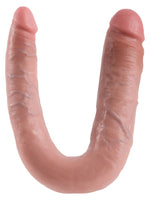 King Cock Large Double Trouble – realistisk U-formet dobbeltdildo med to hoder, sett forfra