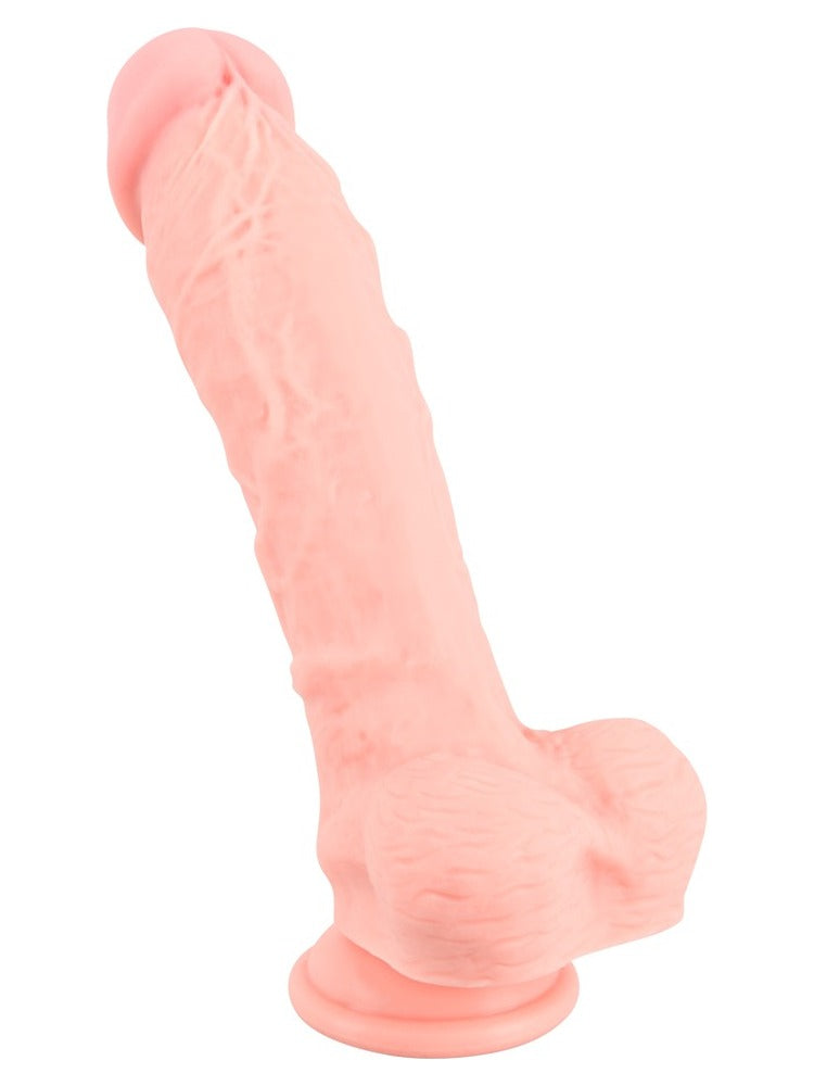You2Toys Medisinsk Silikon Dildo 24 cm – sett fra siden med detaljerte årer
