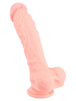 You2Toys Medisinsk Silikon Dildo 24 cm – sett fra siden med detaljerte årer