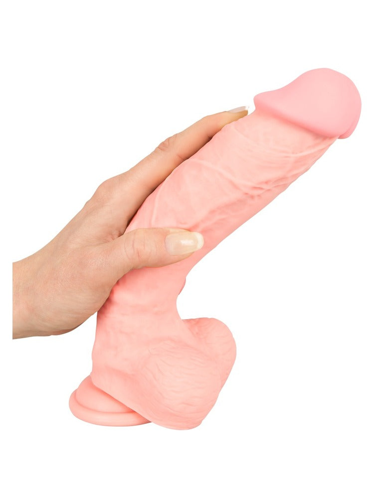 You2Toys Medisinsk Silikon Dildo 24 cm – holdt i hånden for størrelse
