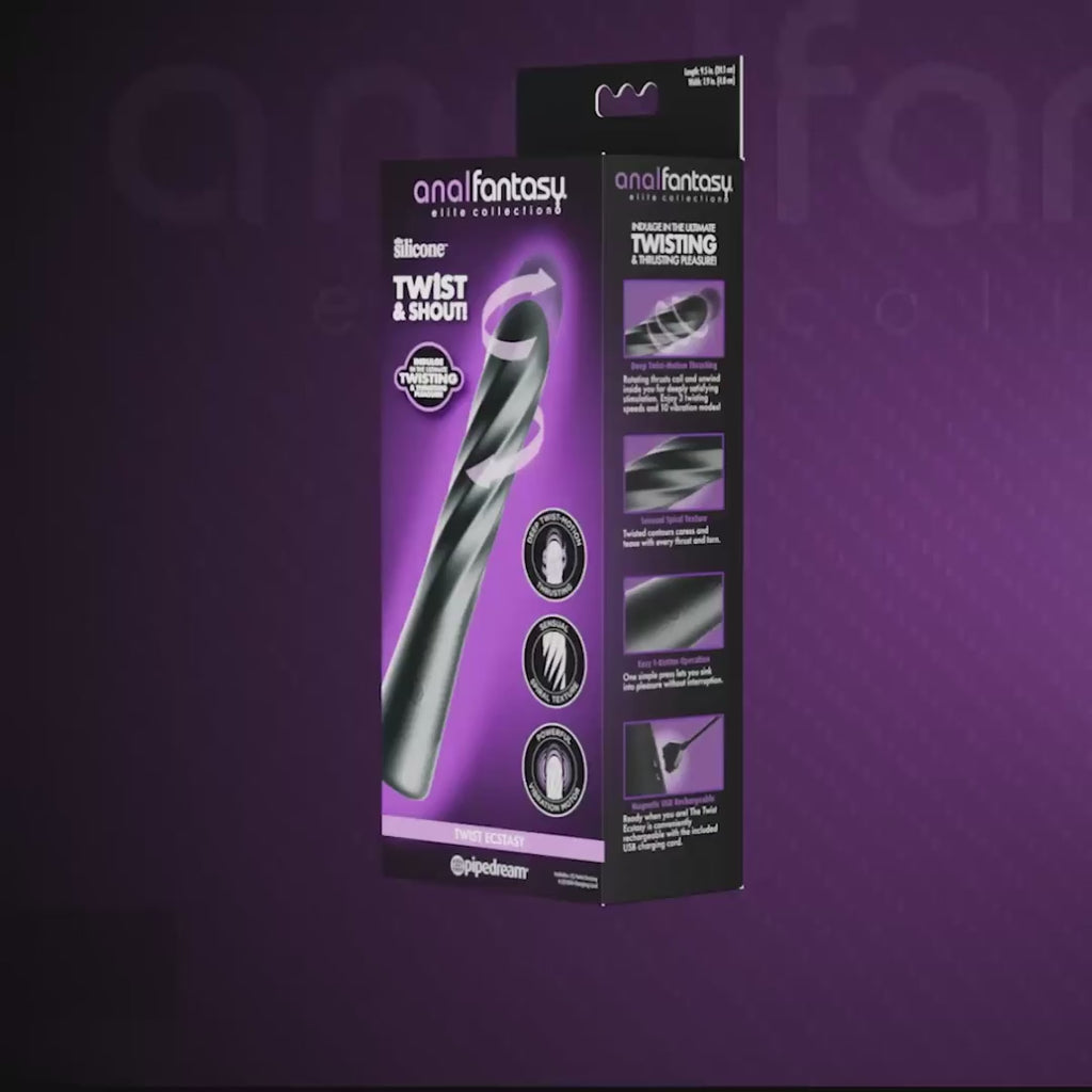Anal Fantasy Elite Twist Ecstasy – video av den roterende analvibratoren