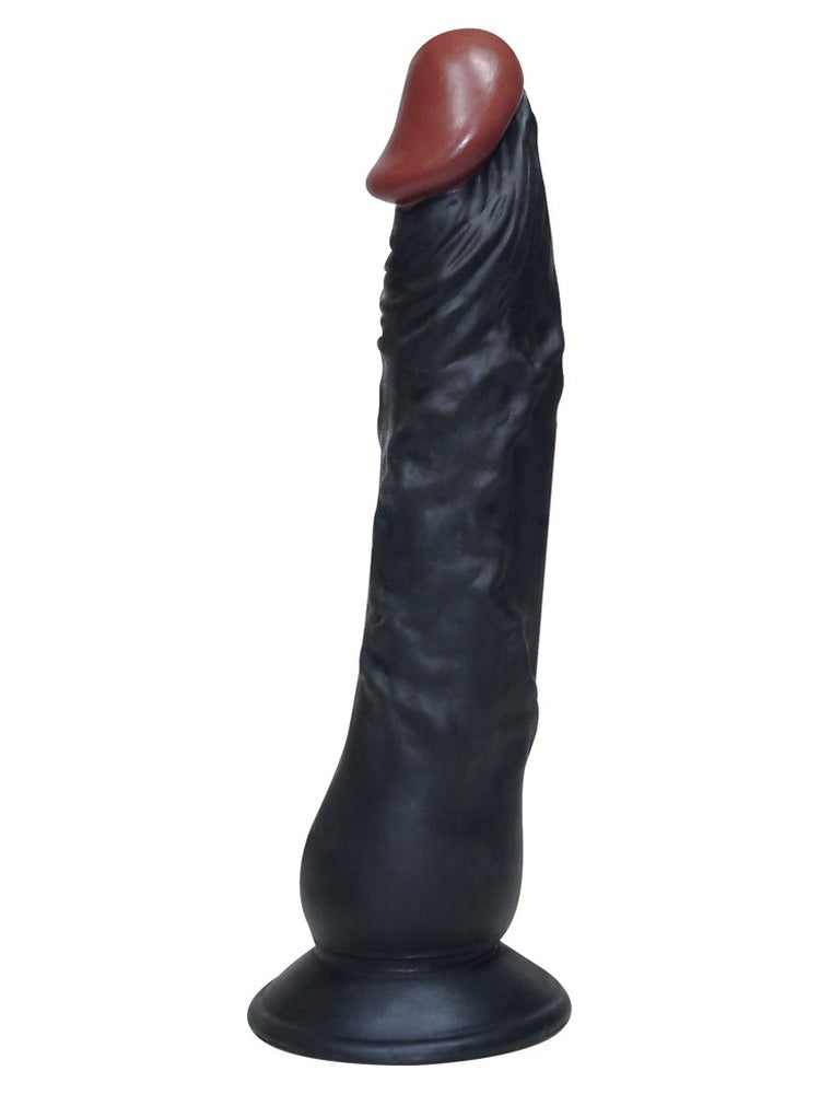European Lover – svart realistisk dildo med sugekopp